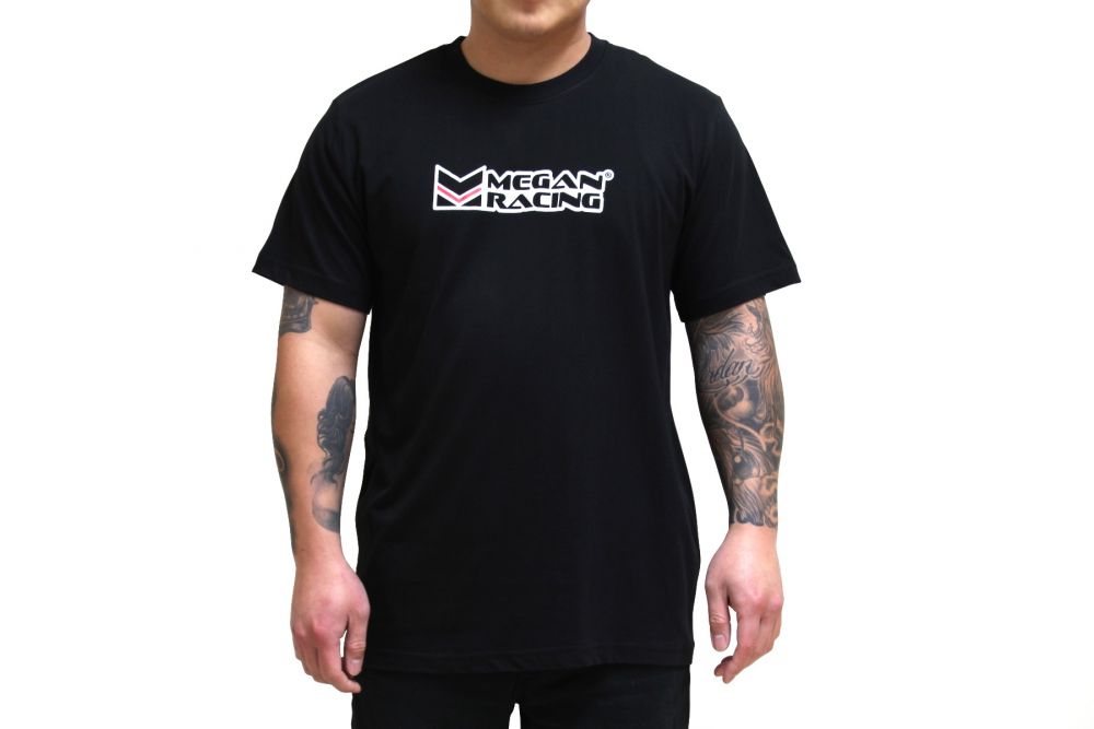 Megan Racing T-Shirt - 100% Cotton Black MR-CL-BS-BK