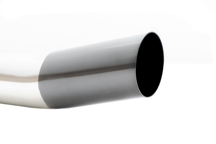 Megan Racing Universal 3" to 4" VIP Exhaust Tips "Blast Pipes" Style - Single - Angled - Black Chrome Tip - MR-UT-S4-BC-V2