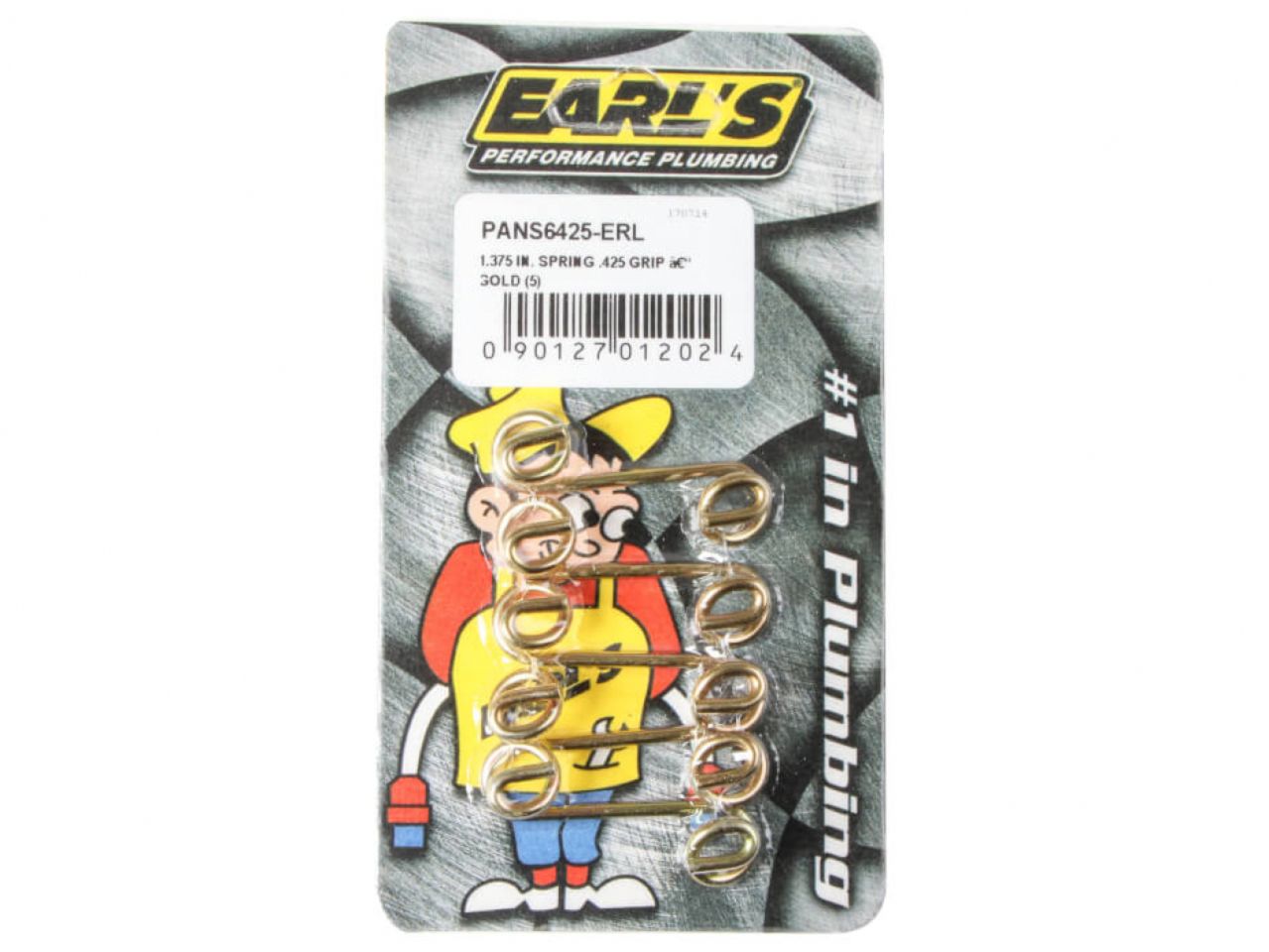 Earl's 1.375 IN. Spring .425 Grip - Gold (5)