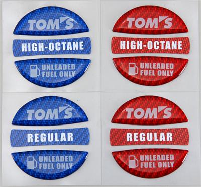 TOM'S Racing Fuel Cap Garnish Sticker *Discontinued