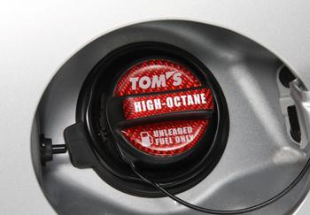TOM'S Racing Fuel Cap Garnish Sticker *Discontinued