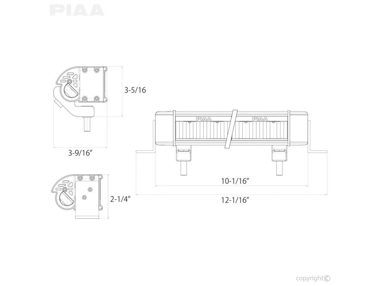 PIAA 10' LED Light Bar Hybrid