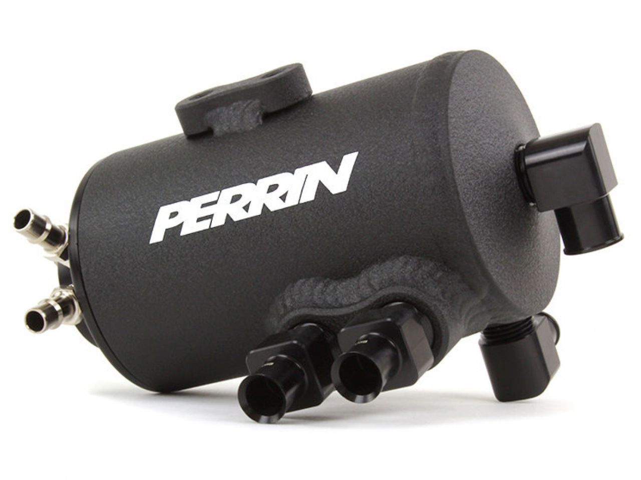 Perrin Performance Air Oil Separator Kit for 15-18 WRX Black Wrinkle Finish