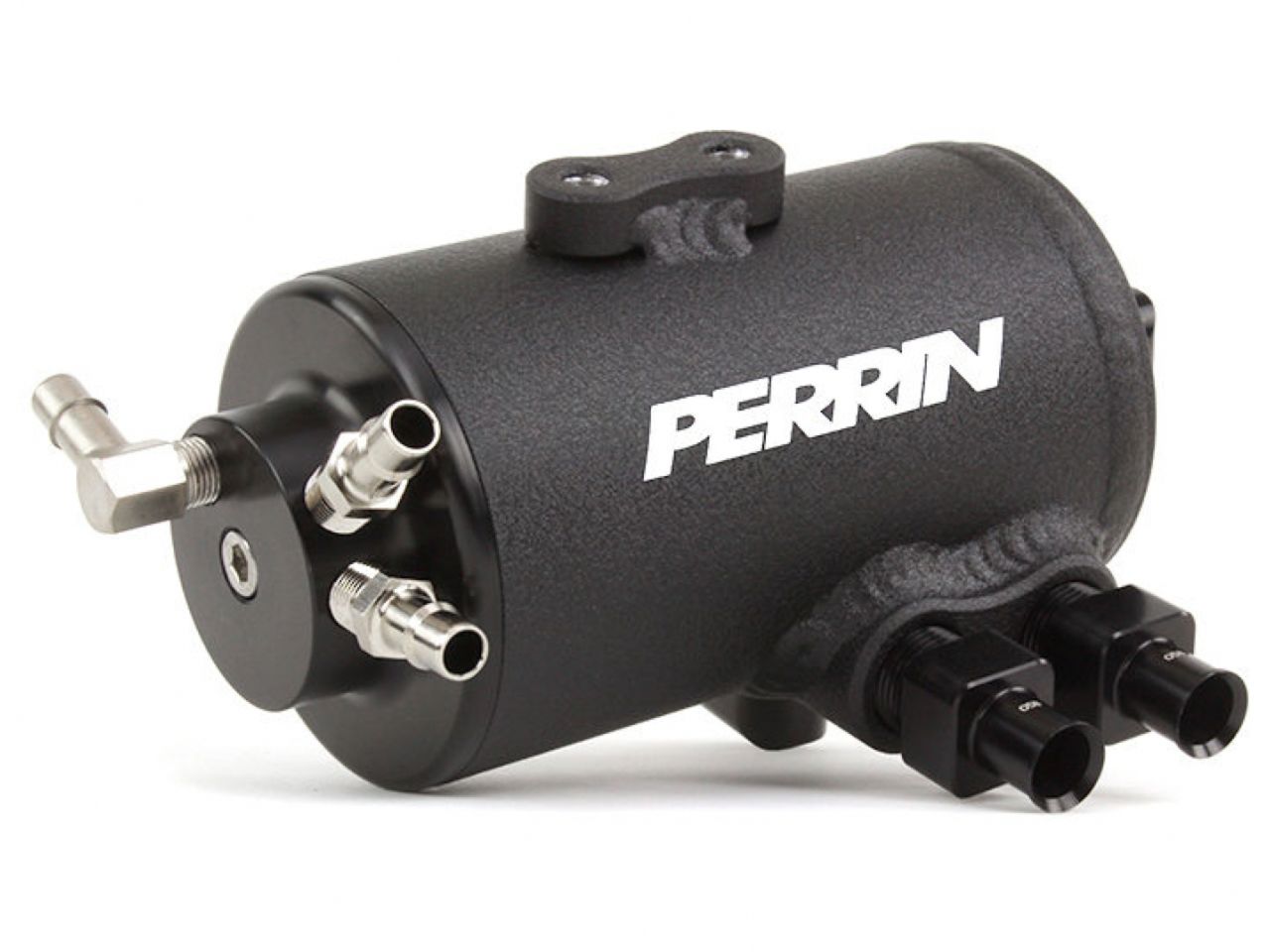 Perrin Performance Air Oil Separator Kit for 15-18 WRX Black Wrinkle Finish