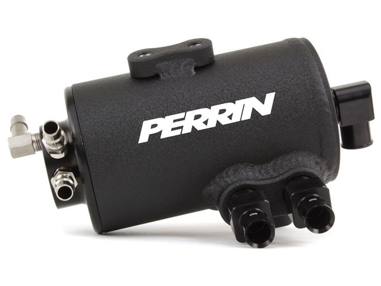 Perrin Performance Air Oil Separator Kit for 15-18 WRX Black Wrinkle Finish