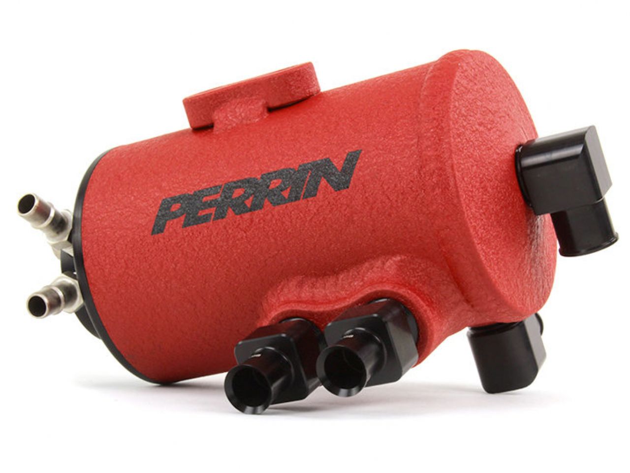 Perrin Performance Air Oil Separator Kit for 15-18 WRX Red Wrinkle Finish