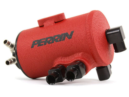 Perrin Air Oil Separator Kit for 15-18 WRX Red Wrinkle Finish *Discontinued