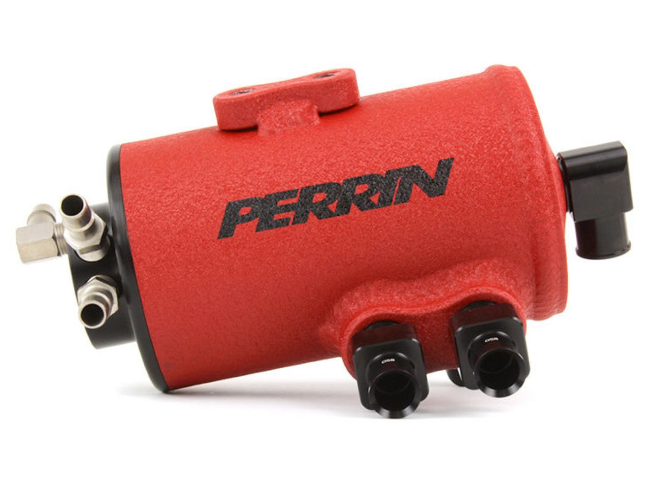 Perrin Performance Air Oil Separator Kit for 15-18 WRX Red Wrinkle Finish