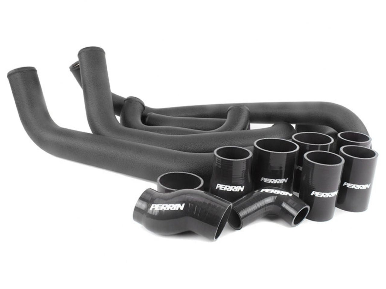 Perrin Performance Boost Tube Box 15-17 WRX Black Boost Tubes with Black Couplers