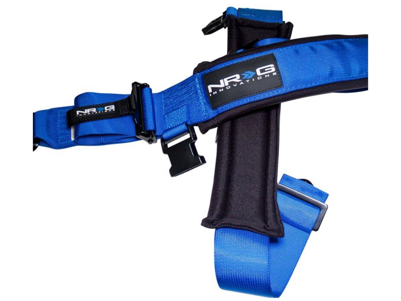 NRG Belt Harness SFI 16.1 5PT 3in. Seat / Latch Link - Blue