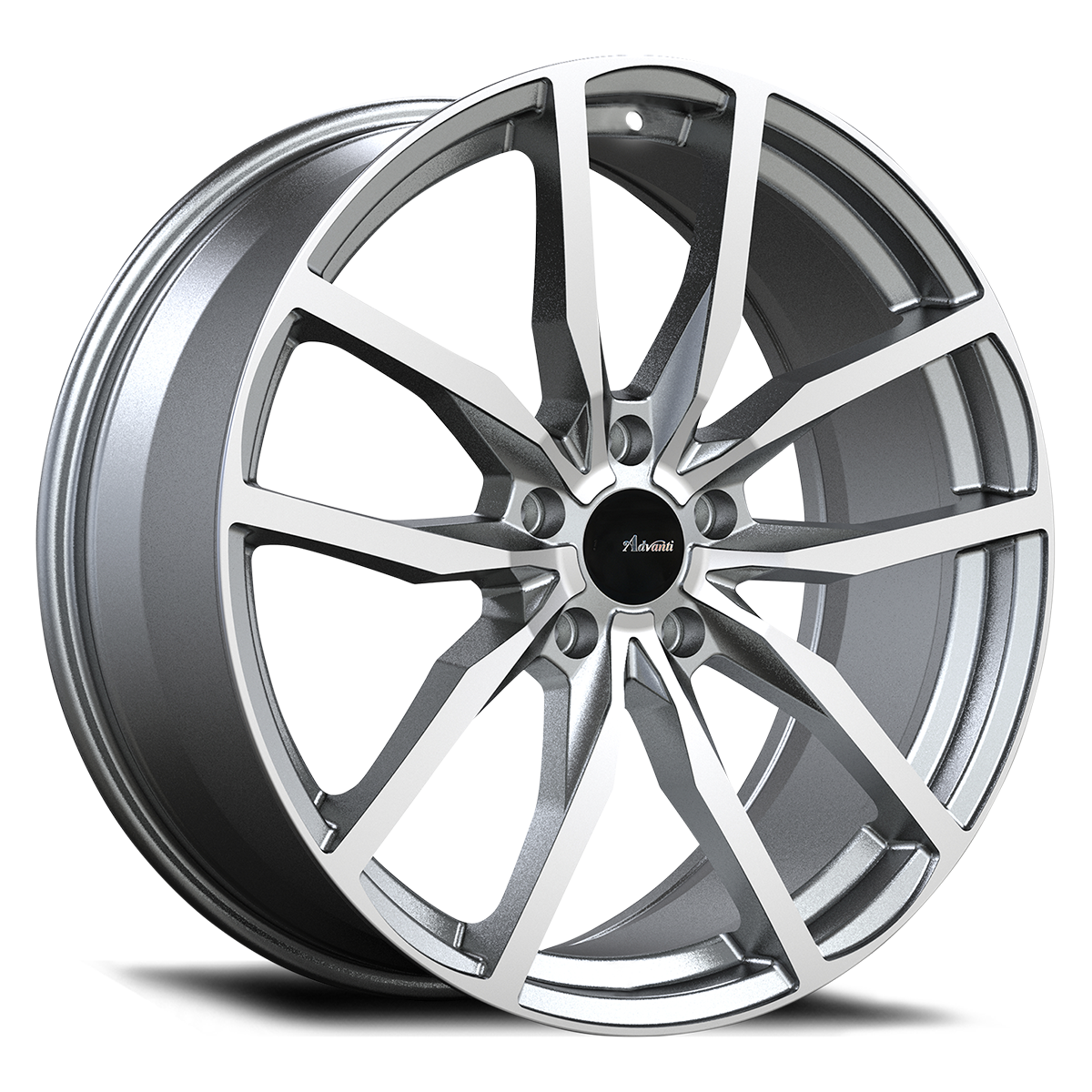 Advanti Racing Rasato Wheel Matte Grey Machine Face 19x8.5 +45 5x100