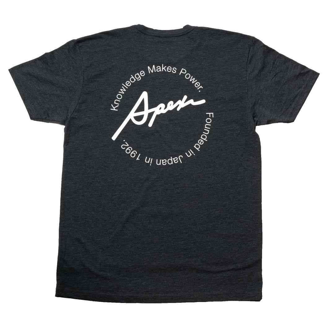 Apexi A'PEXi T-Shirt - Knowledge Makes Power Ring Tee - Grey