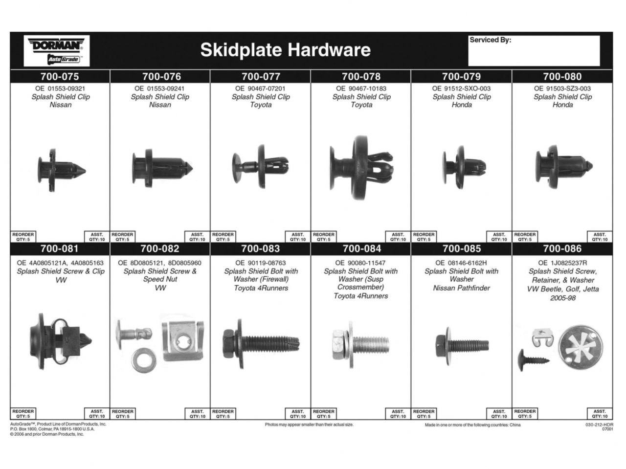 Dorman Automotive Maintenance Tech Trays - Engine Splash Shield