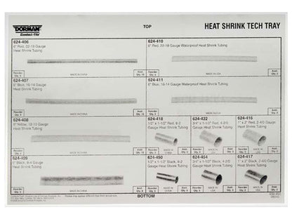 Dorman Autograde Heat Shrink Tubing Assortment 85 Piece Kit with Storage Tray 030-450