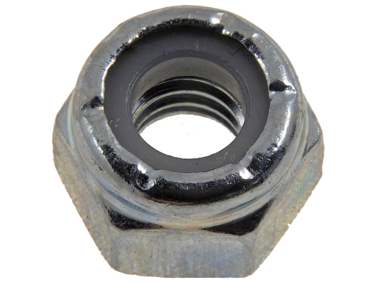 Dorman Hex Lock Nuts With Nylon Ring-Grade 2- Thread Size: 1/4-20 In., Height