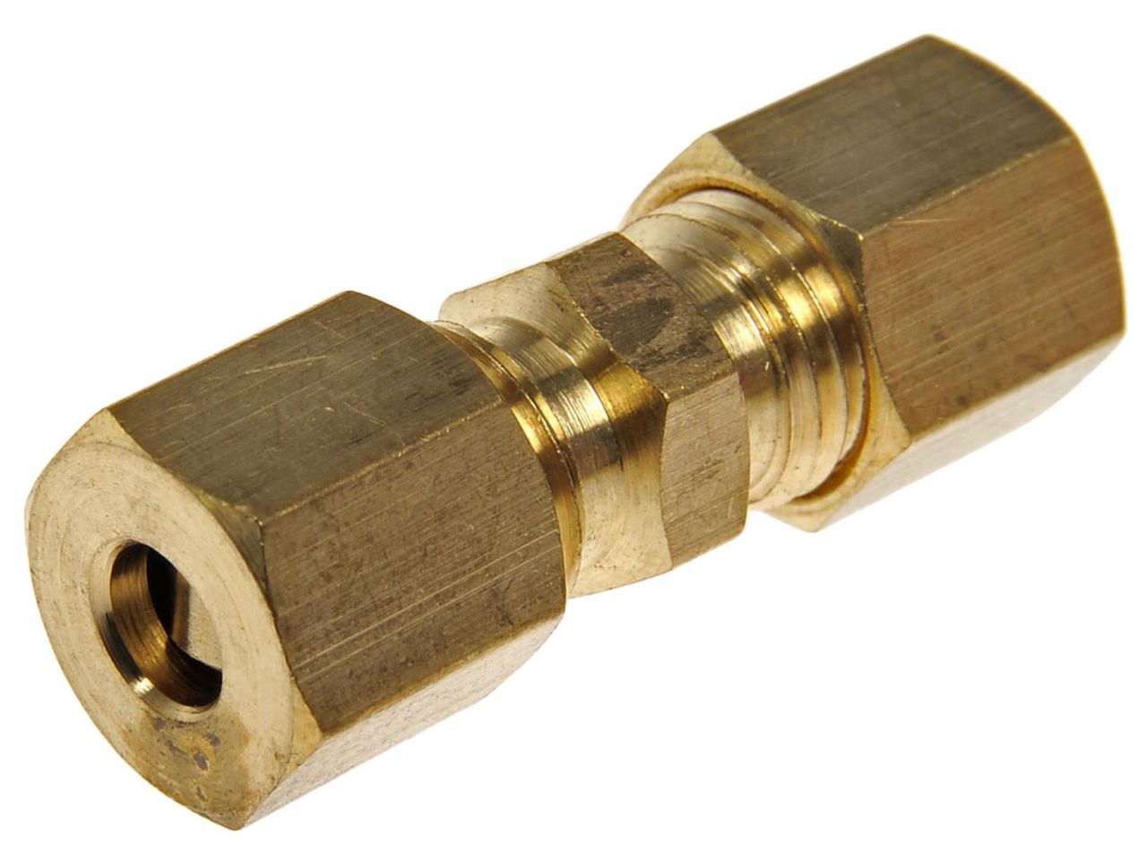 Dorman Compression Fitting, 3/16 in., Brass, Natural, Set of 10