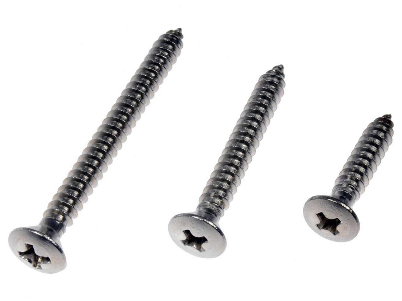 Dorman Self Tapping Screws; No.10 X 1 In, 1-1/2 In., 2 In.