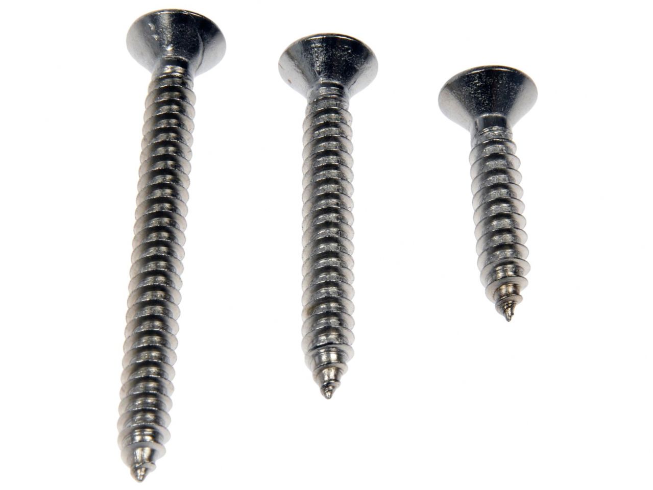 Dorman Self Tapping Screws; No.10 X 1 In, 1-1/2 In., 2 In.