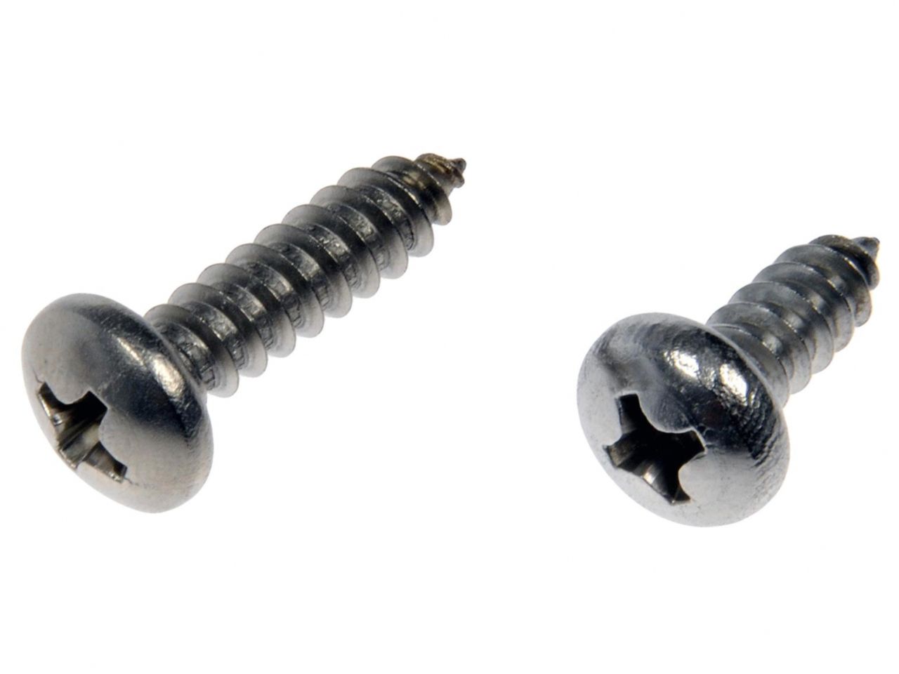 Dorman Self Tapping Screws-Stainless Steel-Pan Head-No.10 x1/2 In.,3/4 In.