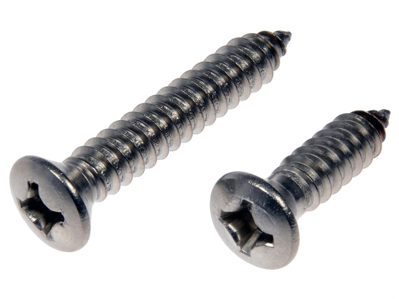 Dorman Self Tapping Screws-Stainless Steel-Oval Head-No.14x1 In.,1-1/2 In.