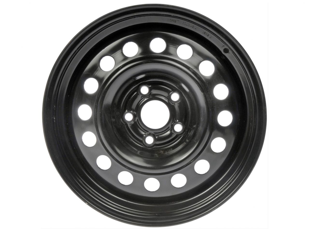 Dorman Wheel, Replacement, Steel, Black, Gloss, 17 in. x 6.0 in, 4 x 100mm Bo