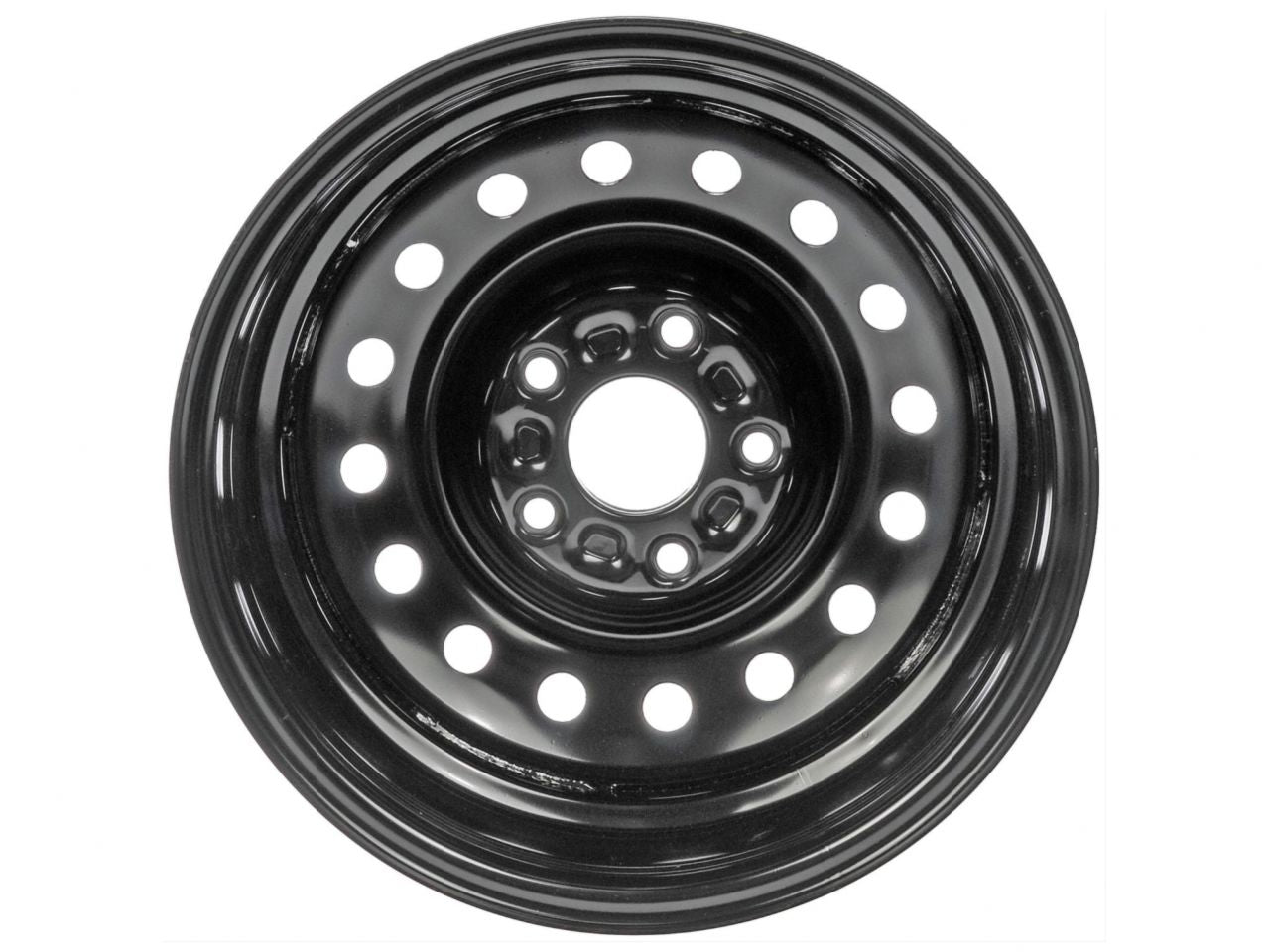 Dorman Wheel, Replacement, Steel, Gloss Black, 16 in. x 6.5 in, 5 x 127mm