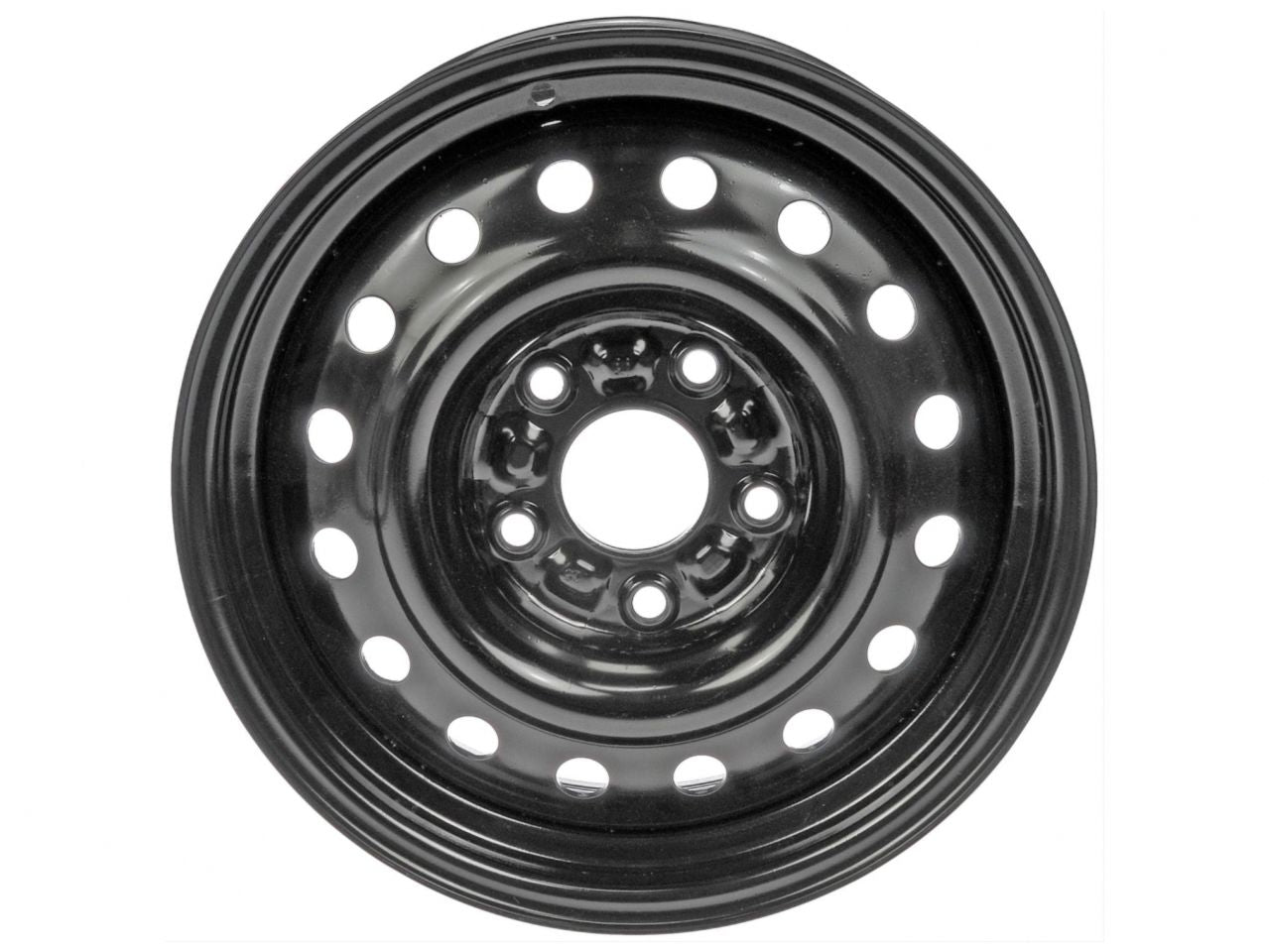 Dorman Wheel, Replacement, Steel, Gloss Black, 16 in. x 6.5 in, 5 x 127mm