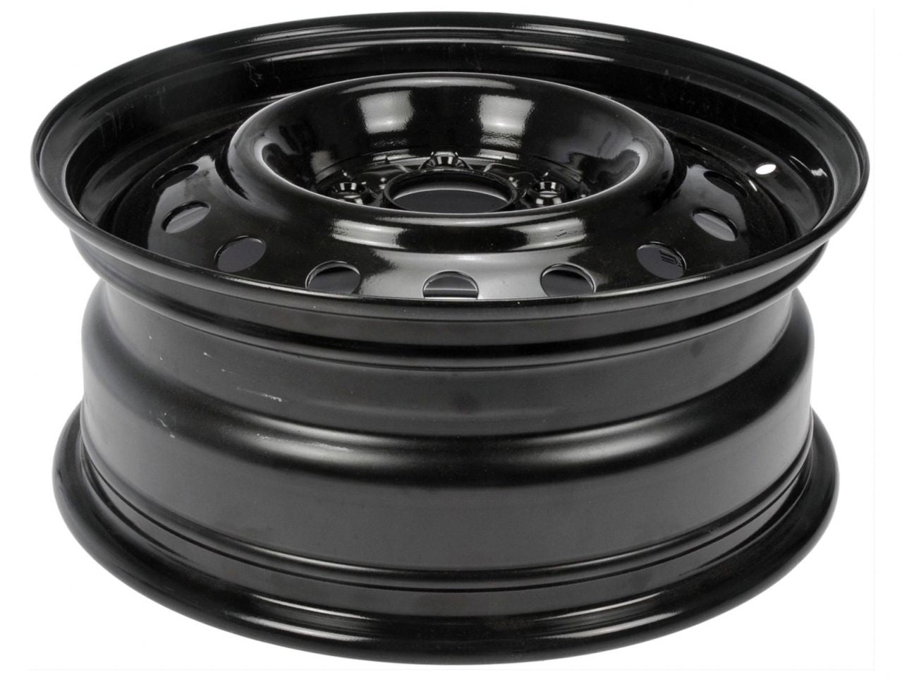 Dorman Wheel, Replacement, 16in. x 6.5 in.,Steel, Black, Gloss, 5 x 114.30mm