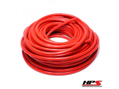 HPS High Temp 3/8" ID (9.5mm) Reinforced Silicone Heater Hose Red -25 Feet
