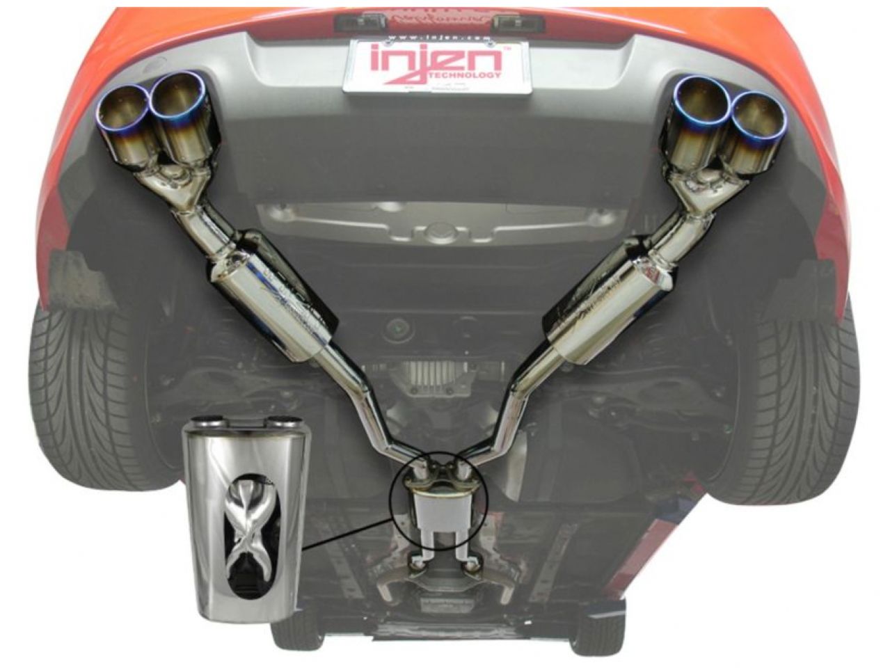 Injen Cat-back Exhaust, 10-15 Hyundai Genesis Coupe 3.8L V6 w/ Quad Polished