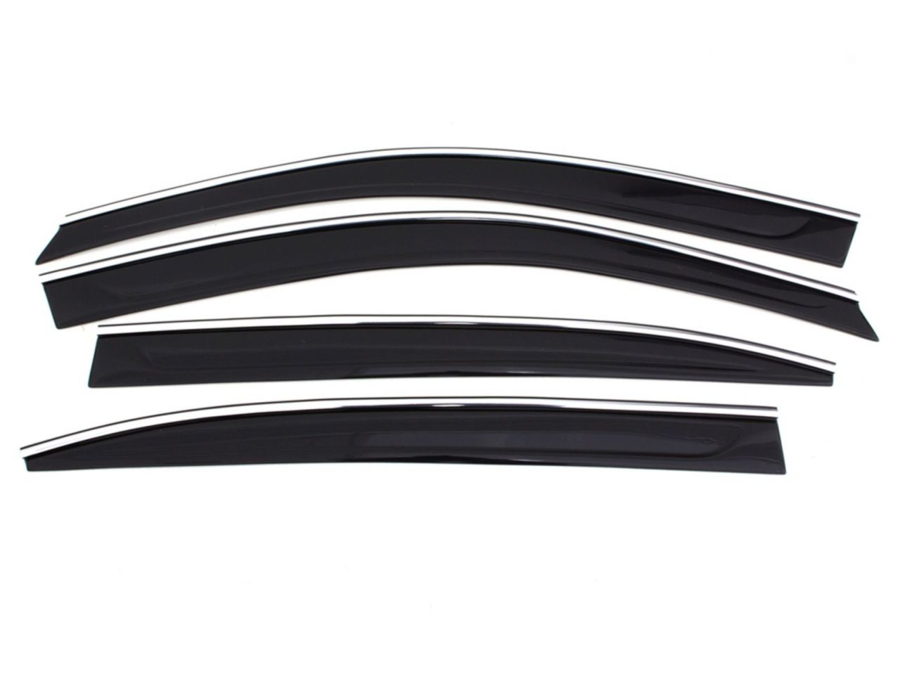 Auto Ventshade Low Profile Ventvisor Side Window Deflector with Chrome Trim