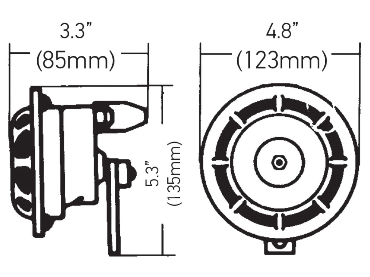 Hella  Supertone Horn 12V Box Set 350/415HZ (M26S)