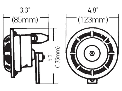 Hella  Supertone Horn 12V Box Set 350/415HZ (M26S)