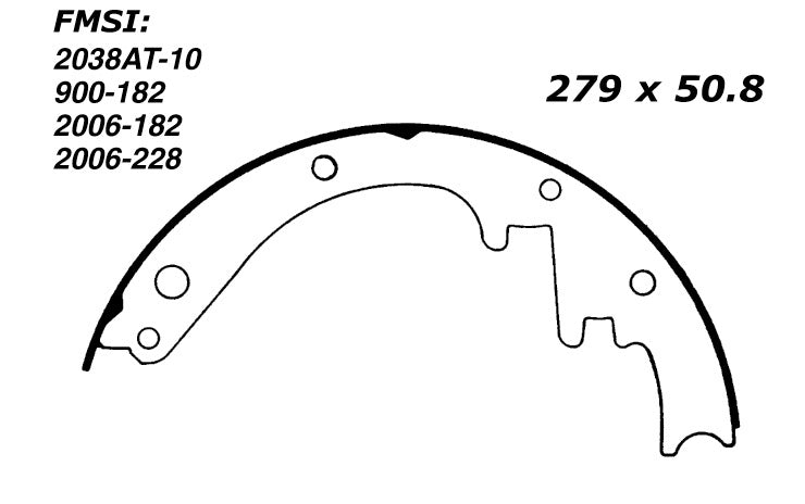 Porterfield Brake Shoes for 1957 CHEVROLET CORVETTE