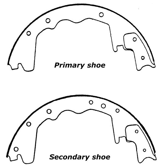 Porterfield Brake Shoes for 1995 FORD F250 3/4 Ton 2WD Rear Drum 7 Lug