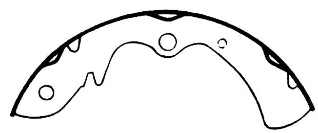 Porterfield Brake Shoes for 1974 MAZDA RX 3