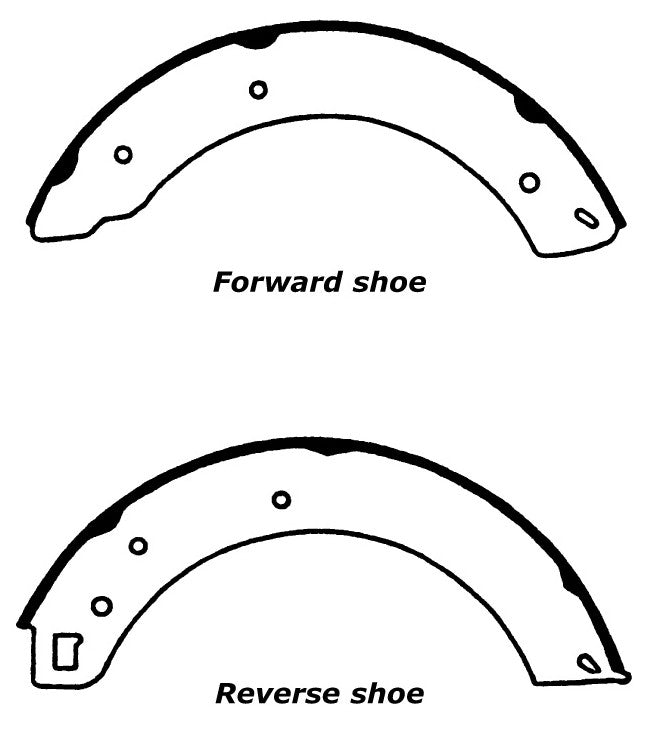 Porterfield Brake Shoes for 1969 MG MGC