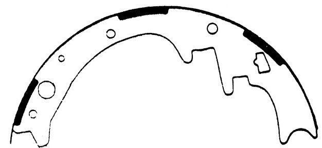 Porterfield Brake Shoes for 1990 DODGE DAKOTA 4WD 10'' Rear Shoe