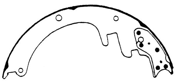 Porterfield Brake Shoes for 1998 GMC K2500 4WD 13" Rear Shoe