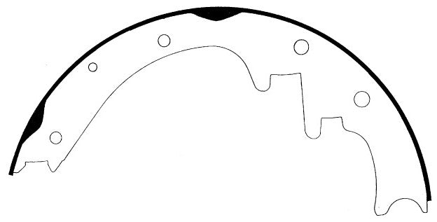 Porterfield Brake Shoes for 1993 JEEP CHEROKEE with 10" Rear Shoe