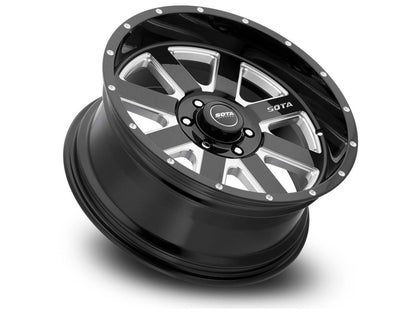 SOTA A.W.O.L. 20x9 6x5.5 0mm Death Metal (Black Milled)