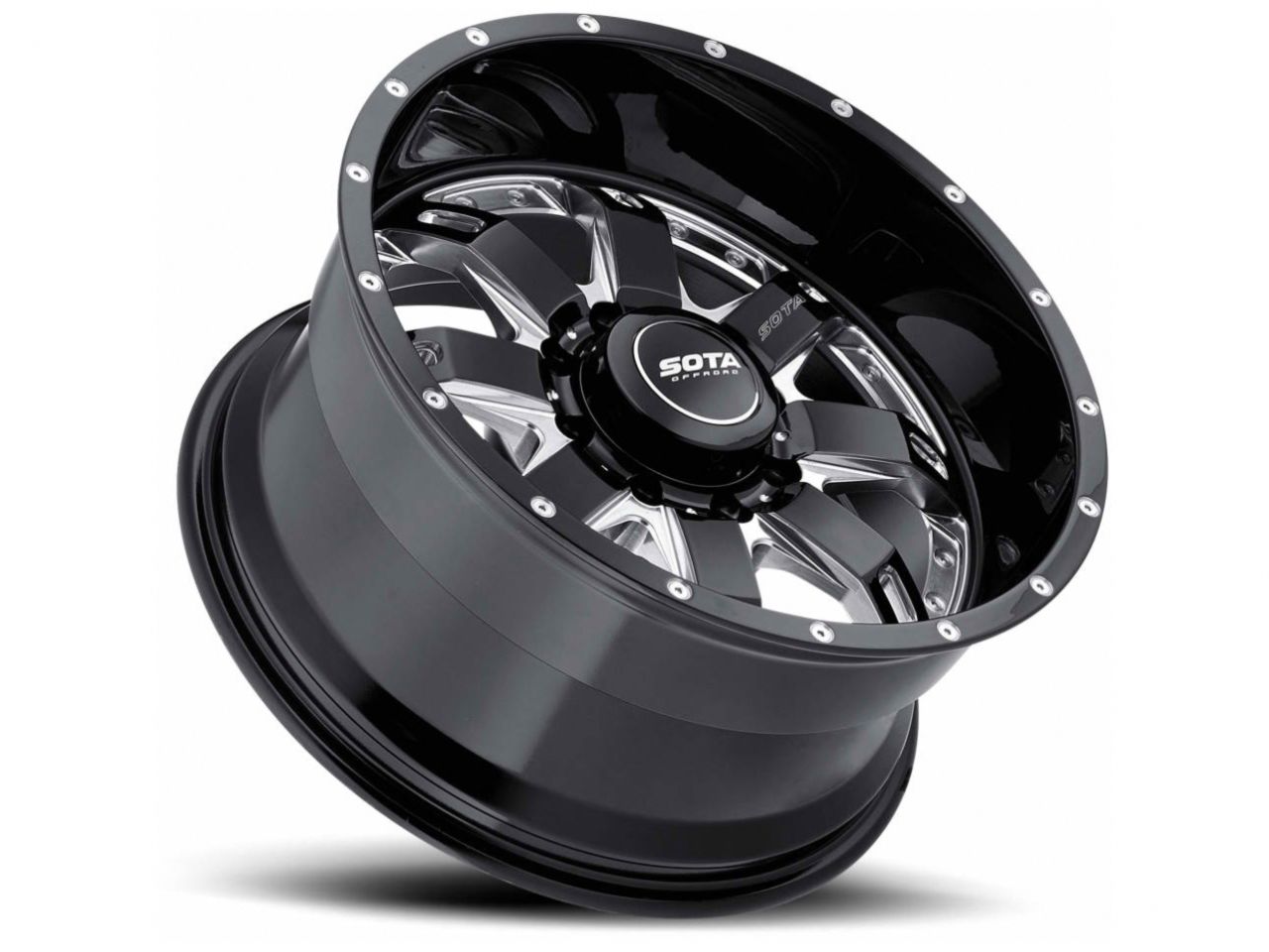 SOTA Death Metal R.E.P.R. 8 20x9 8x6.5 0mm (Black Milled)