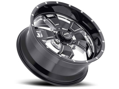 SOTA Death Metal S.C.A.R. 5 20x9 5x150 +12mm (Black Milled)