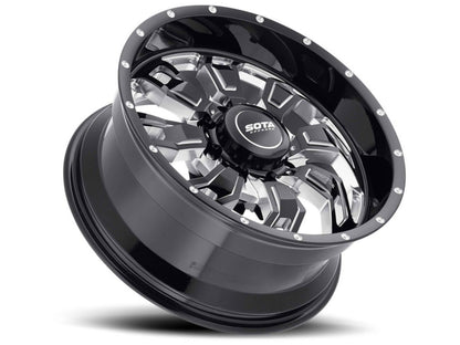 SOTA Death Metal S.C.A.R. 8 20x9 8x6.5 0mm (Black Milled)