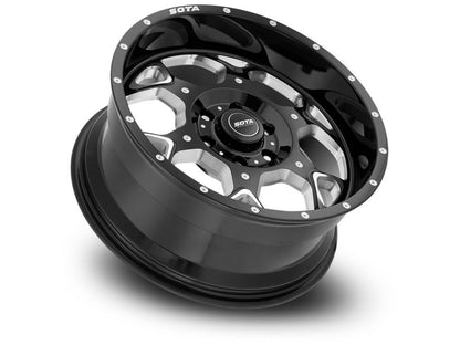 SOTA Death Metal S.K.U.L. 20x9 6x5.5 0mm (Black Milled)