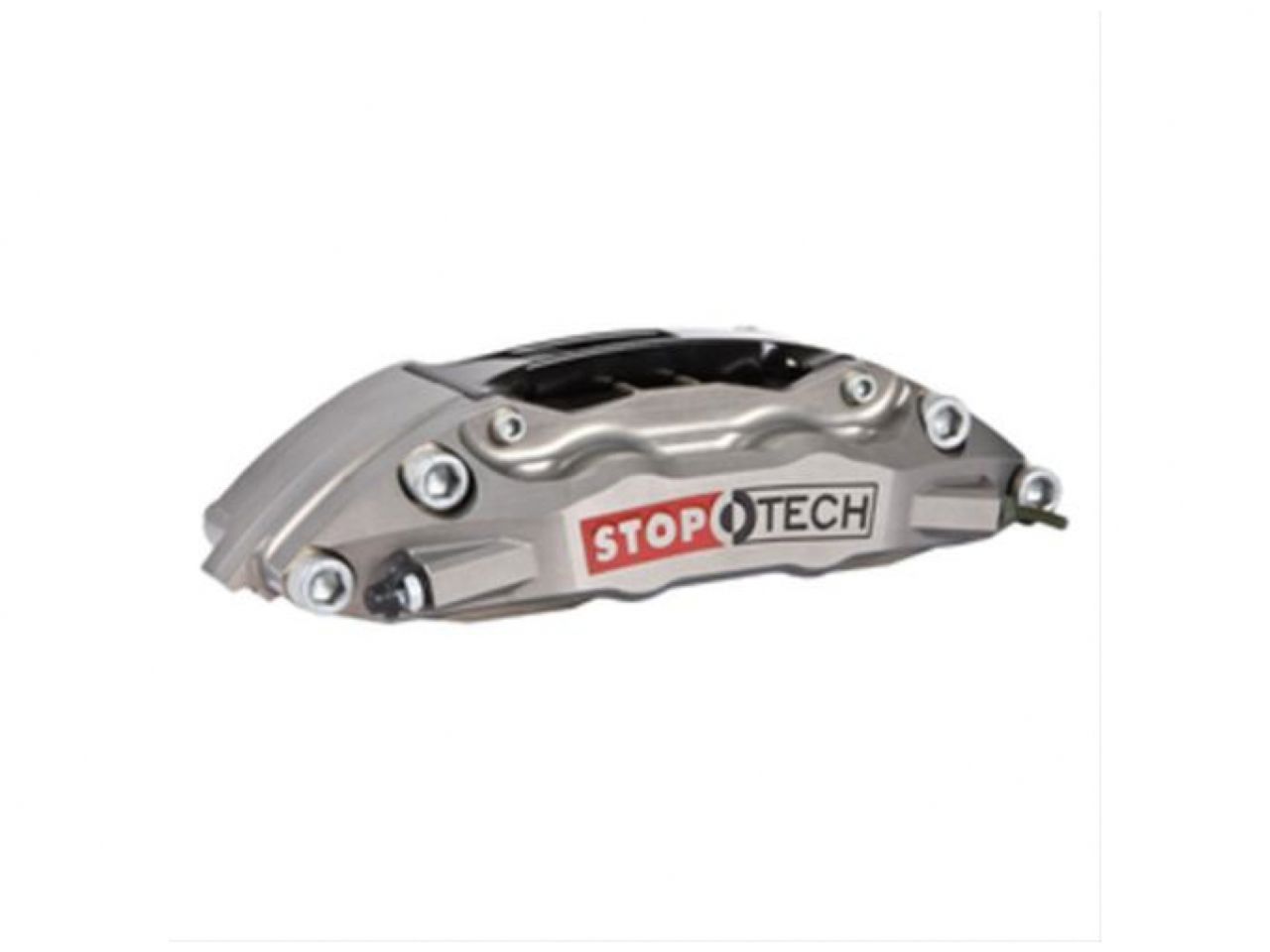 StopTech Trophy Sport Big Brake Kit; Silver Caliper, Slotted 2-Piece Rotor, Rear