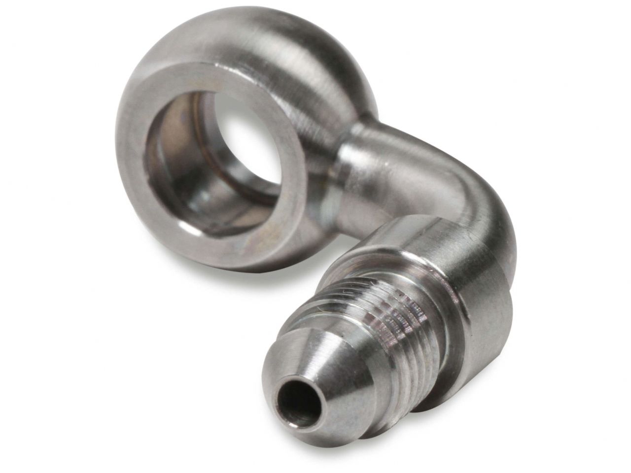 Earl's 3 AN Male To 3/8" Or 10mm - 90 Degree - Long Style - Stainless Steel