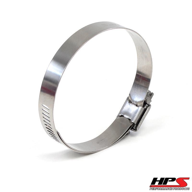 HPS Stainless Steel Worm Gear Liner Hose Clamp SAE 52 2pc Pack 2-13/16" - 3-3/4" (71mm-95mm)