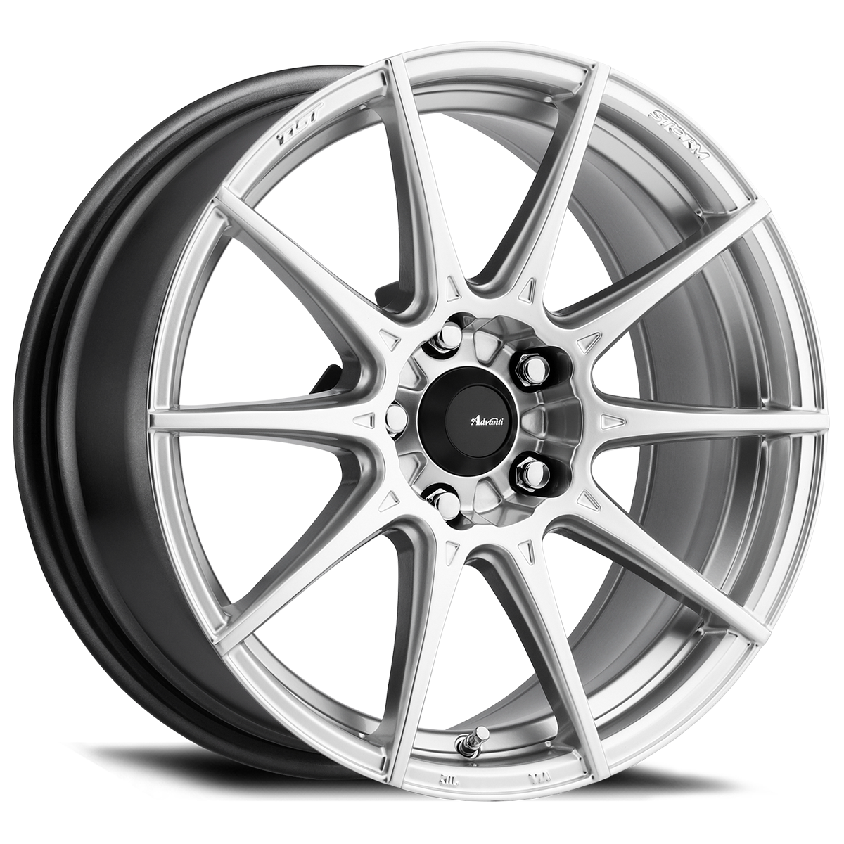 Advanti Racing Storm S1 Wheel Hyper Silver 17x8 +35 5x100