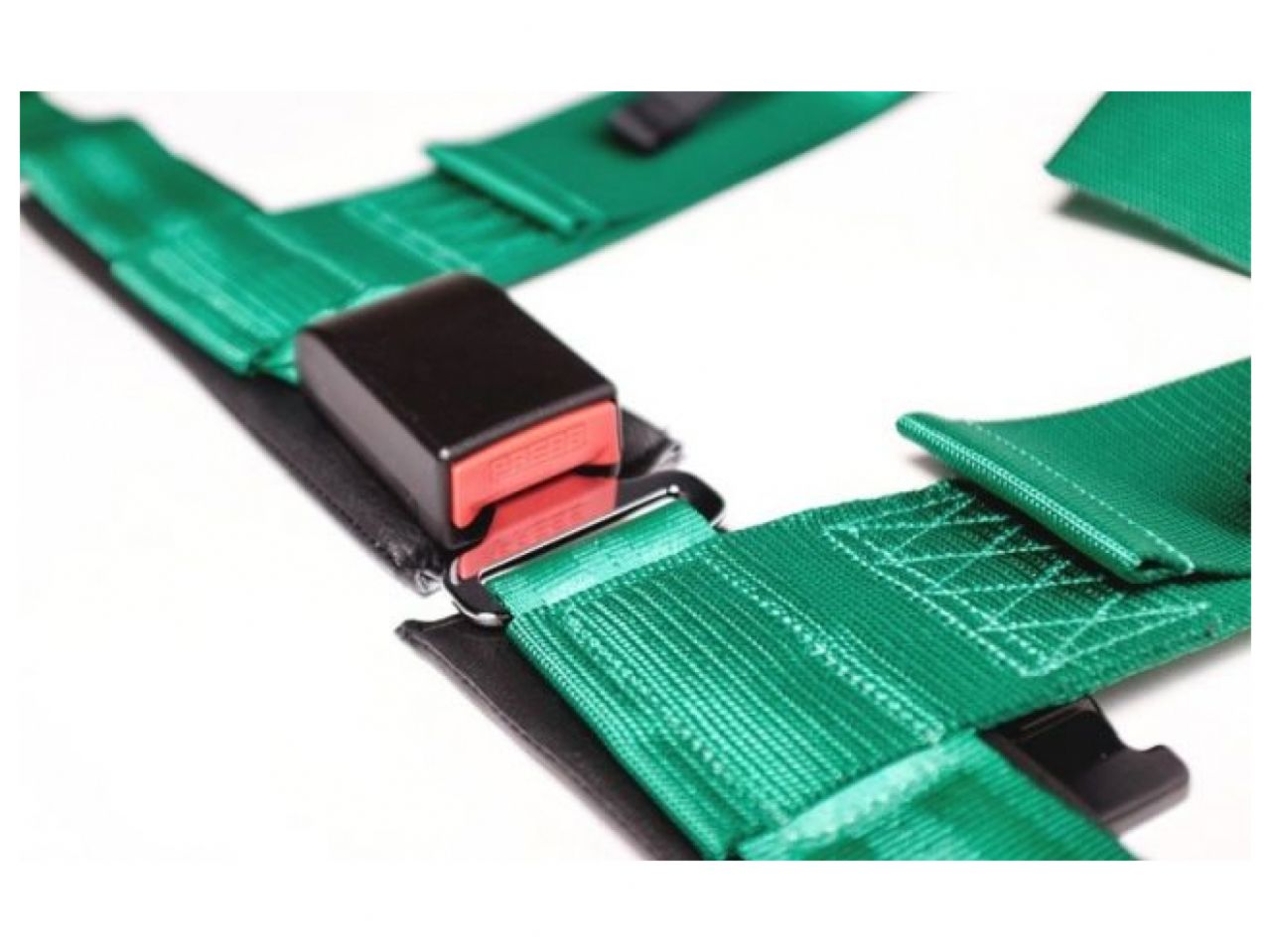Takata - Black, 4 point street belt with asm, 3" shoulder belt, 2" lap